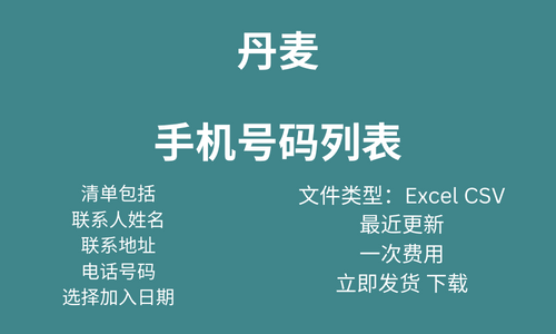 丹麦手机号码列表