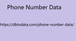 Phone Number Data